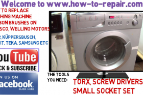 Haier washing machine not spinning: How to replace motor carbon brushes