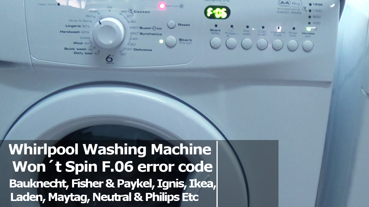 Whirlpool washing machine not spinning or turning, How to replace the carbons in the motor