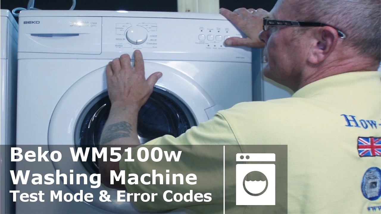 Beko WM5101W Washing Machine Test Mode & Error Codes