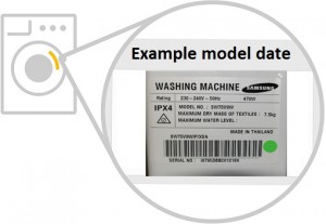 samsung washing machine model number