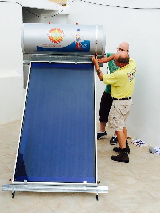 How to assemble 150 Lt Thermosiphon solar water heating system