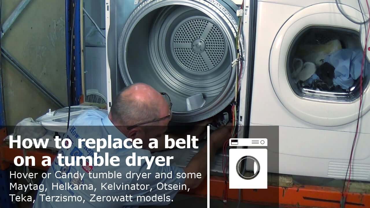 How to replace a tumble dryer belt Hoover or Candy