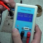 Transistor capacitance test meters