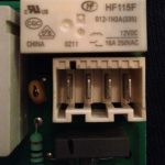 Heater relay faulty on Hoover VHC681B-80 condenser dryer pcb front