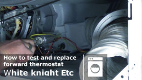 White knight forward thermostat how to test & replace