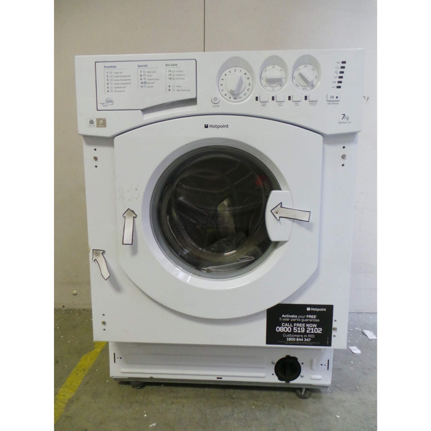 Hotpoint Washing Machine BHWM129UK/2 water not entering in the machine