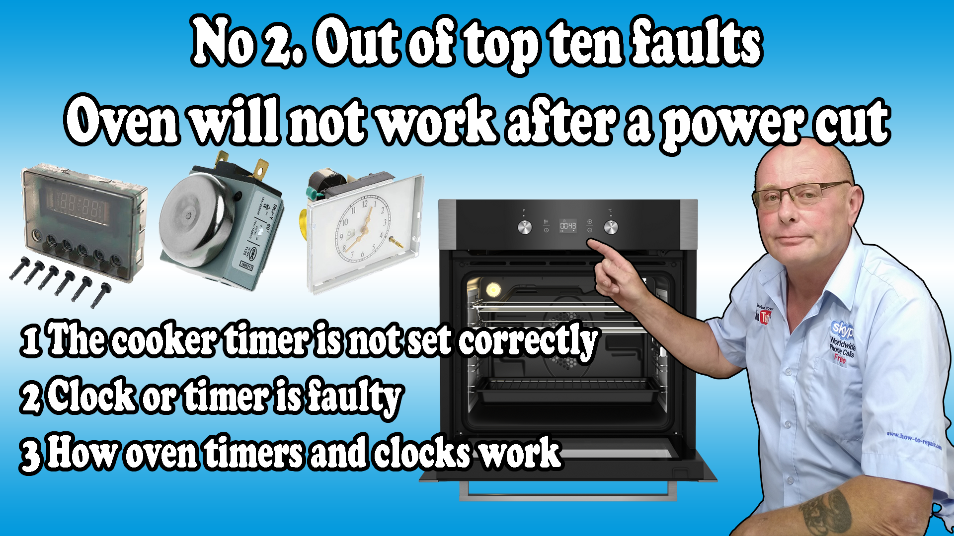 Cooker or Oven will not work after a power cut