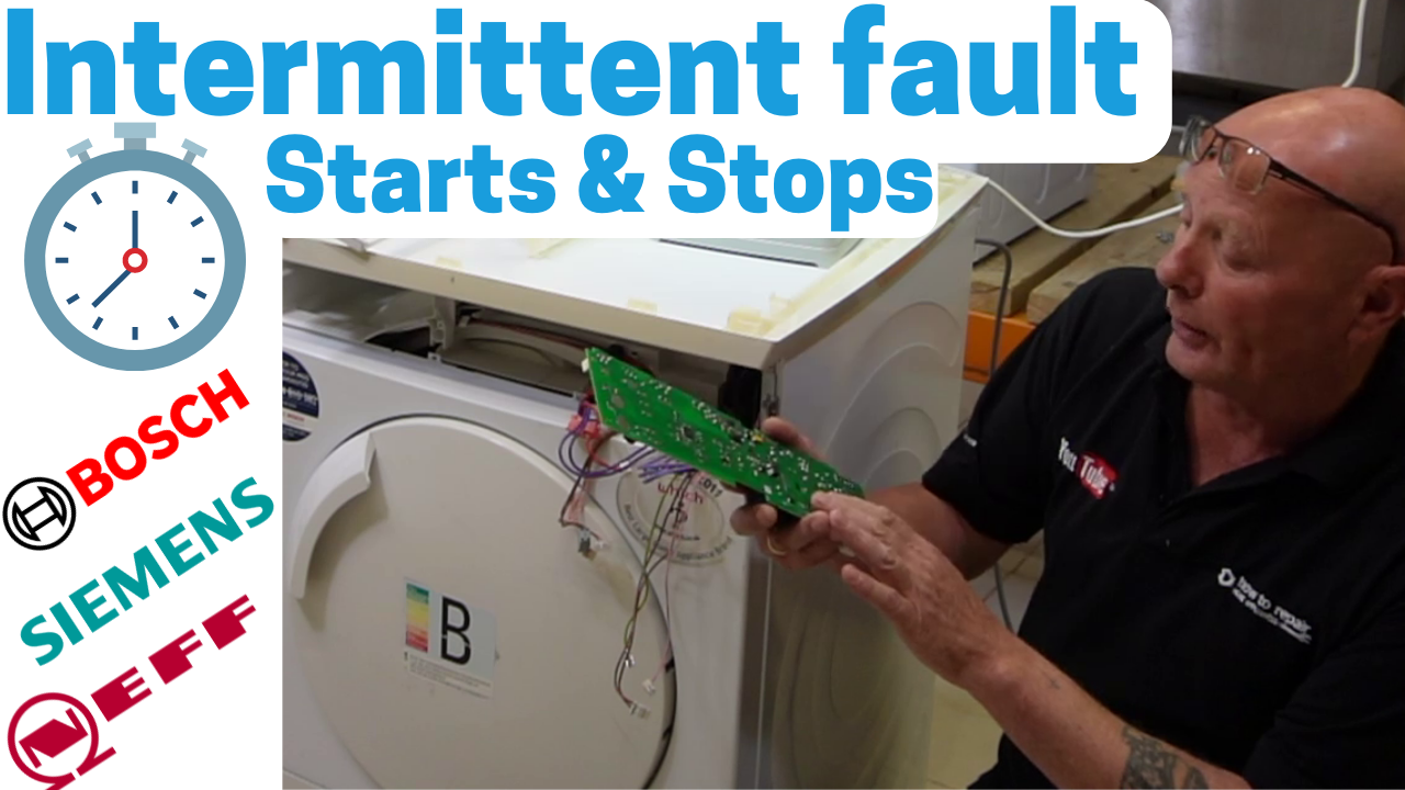 Bosch, Neff, Siemens Tumble dryer intermittent fault starts and stops afer a while or does not start