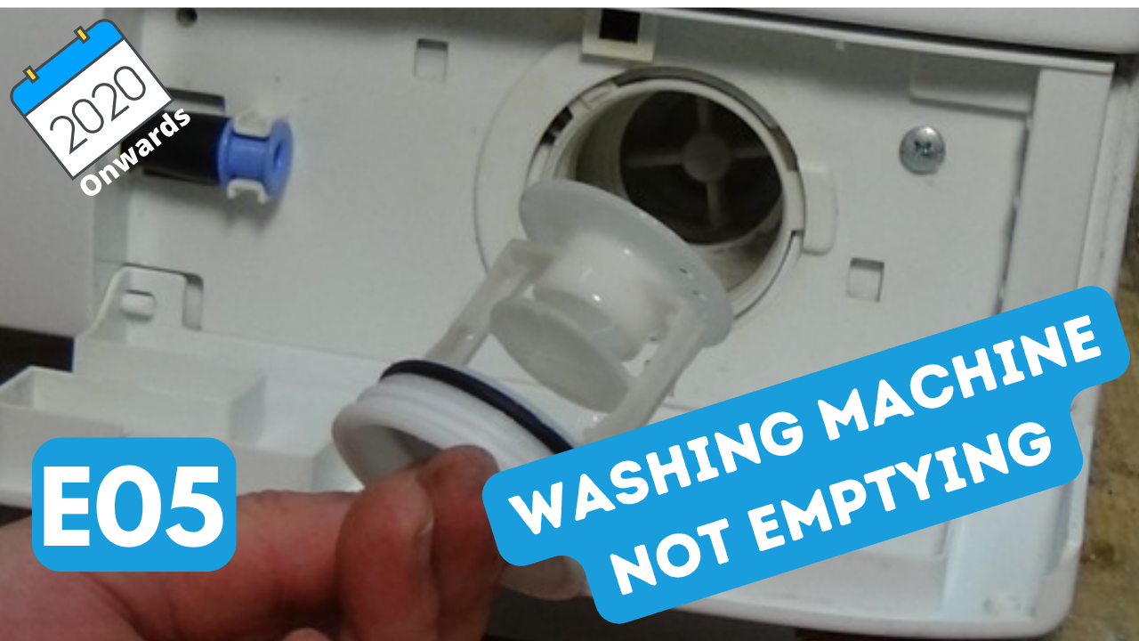 Not emptying in allocated time Error code E05 Beko washing machine
