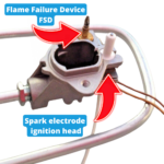 burner cup and jet Gas hob stove top FSD flame failure device & spark electrode