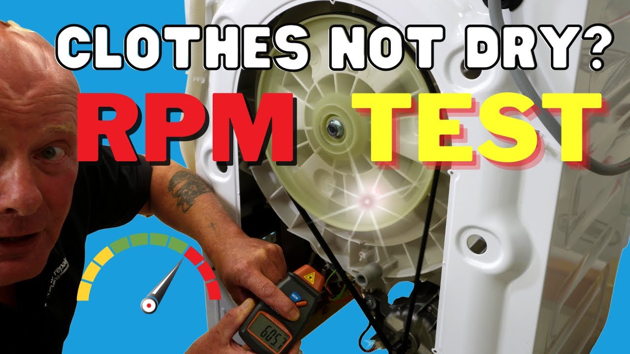 How to go about testing the rpm of your washing machine motor