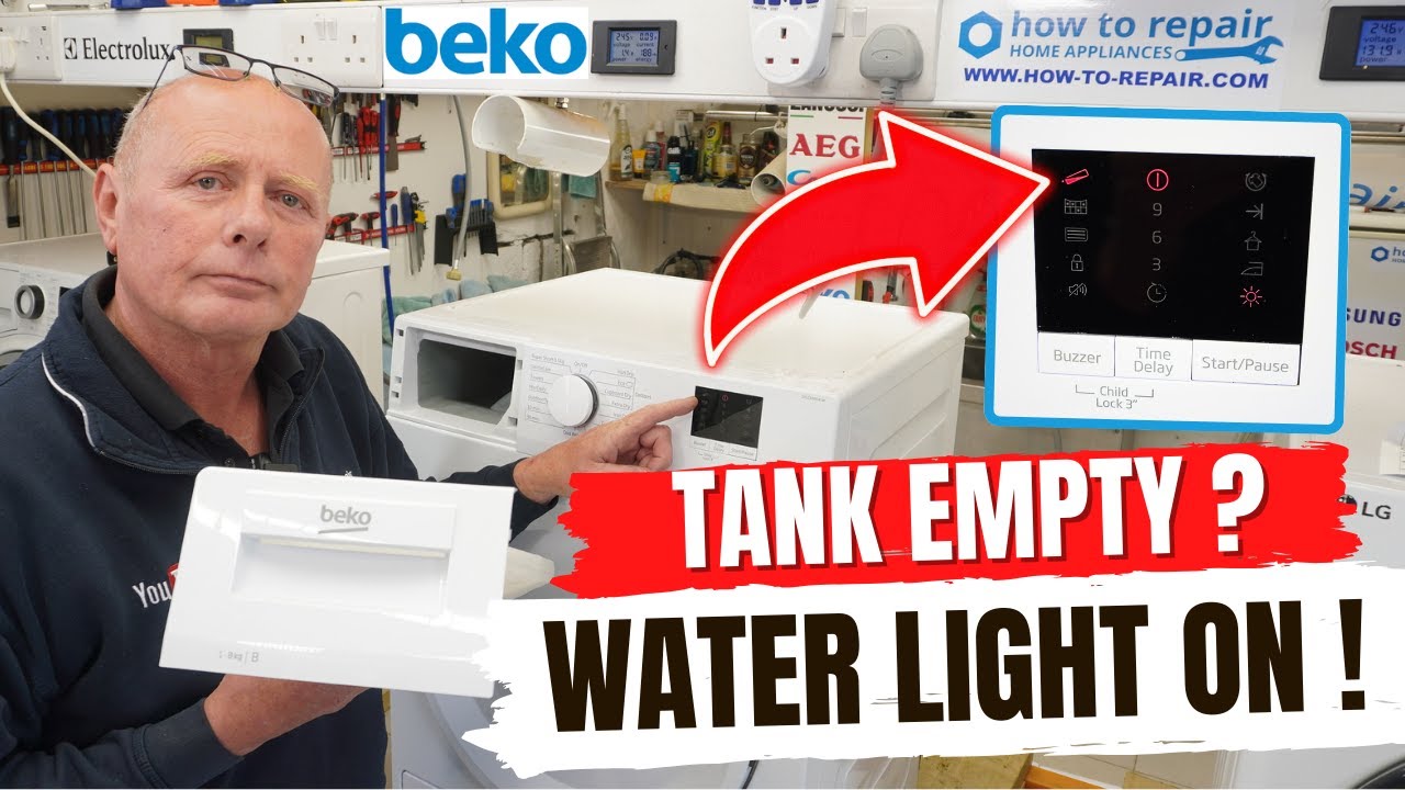 Beko Condenser Tumble Dryer Pump Cleaning | Empty Water Tank Flashes