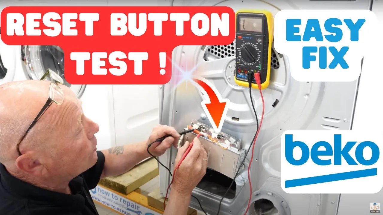 Beko Tumble Dryer Not Heating, Not Getting Hot | Hidden Thermostat Reset Button