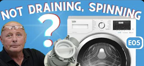 Beko Washing Machine Not Draining / Spinning? E05 Error Code Problem Fixed!