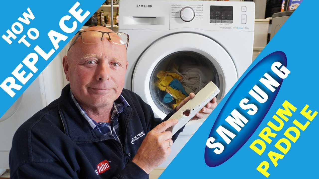 How To Replace & Fit Samsung Washing Machine Drum Paddle Lifter Or Baffle?