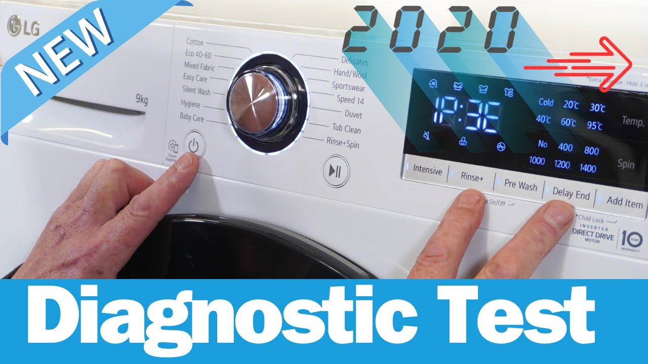 LG Washing Machine Service Test Diagnostic Mode 2020 Onwards